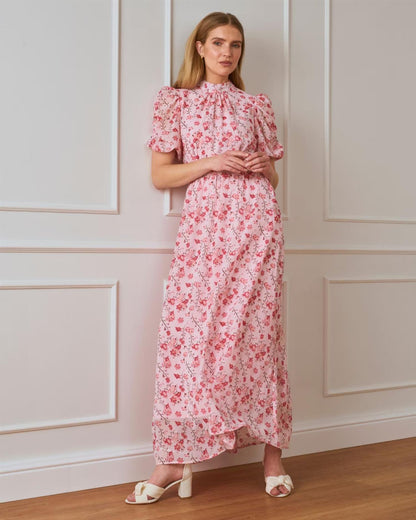 Floyd Kjole Emmeli Flower Pink