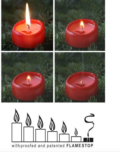 Kubbelys 4x10 cm m/ patentert flammestopp