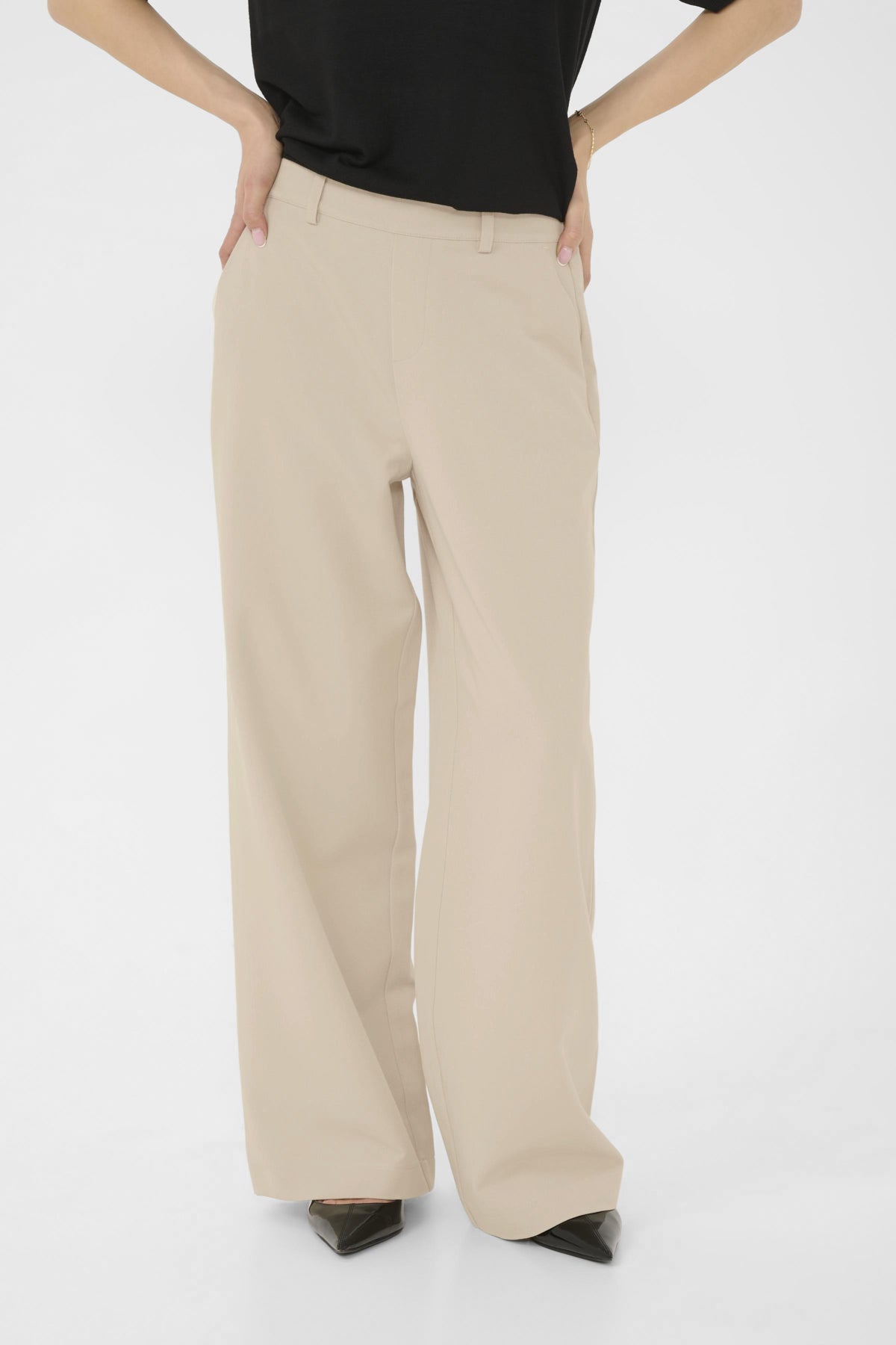 Kaffe Clothing KAvalley Pants Feather Gray
