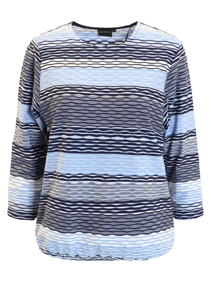 Brandtex Hverdagsgenser Blåmønstret