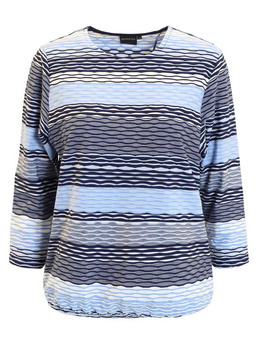 Brandtex Hverdagsgenser Blåmønstret