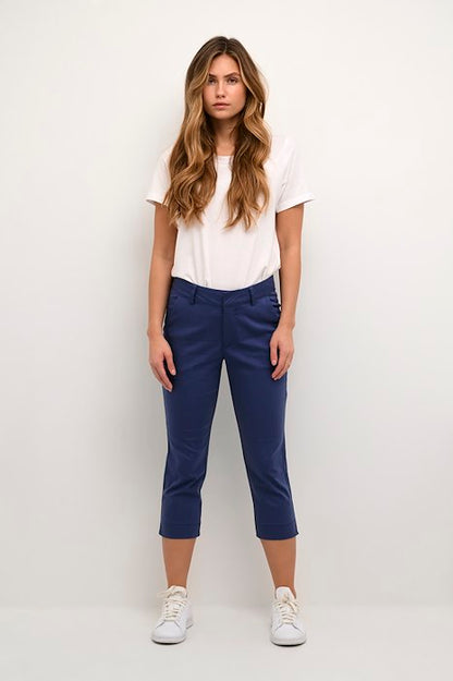 Kaffe Clothing KAlea Capri Pants Vintage Indigo