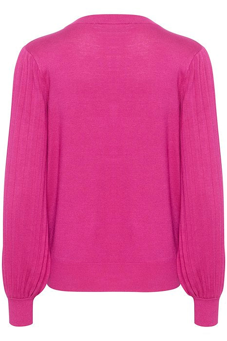 Kaffe Clothing KAlone Knit Pullover Fuchsia Red