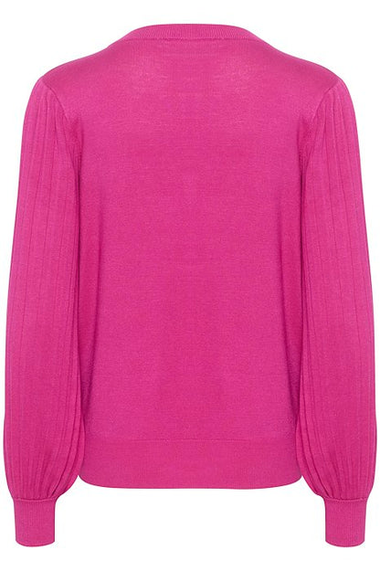 Kaffe Clothing KAlone Knit Pullover Fuchsia Red