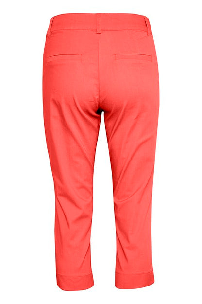 Kaffe Clothing KAlea Capri Pants Fiery Red