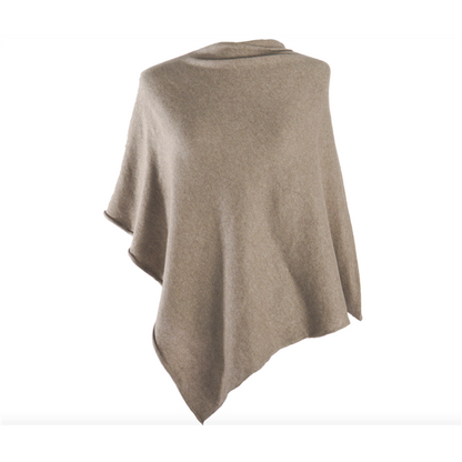 Poncho ensfarget 60x60 Lys Natur