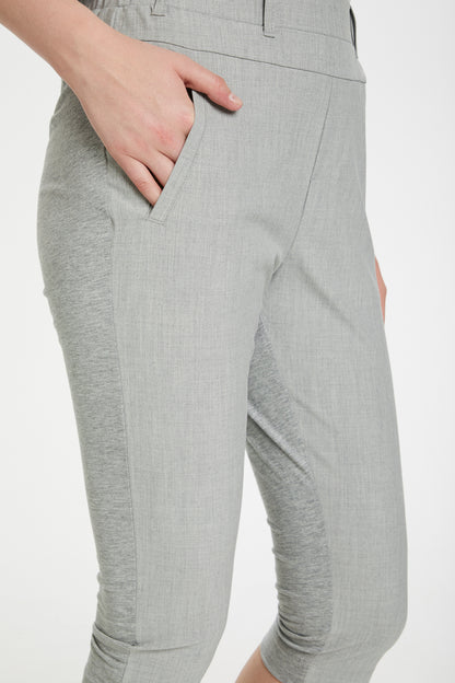 Kaffe Clothing Jillian Capri Pants Light Grey Melange