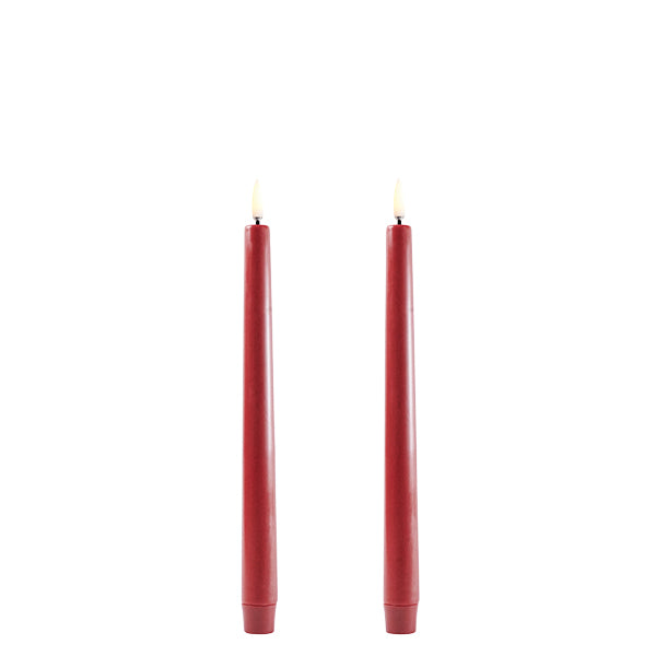 Uyuni Kronelys 2,3 cm x 25,5 cm Carmine Red 2 pk