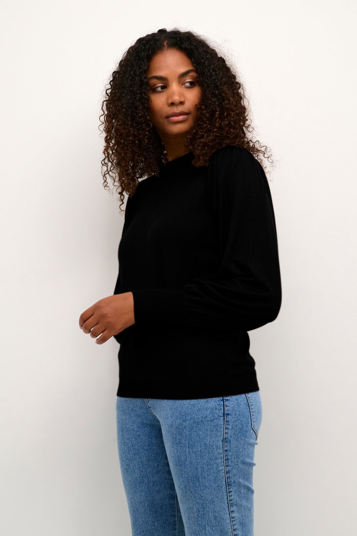 Kaffe Clothing KAfenia Knit Pullover Black Deep