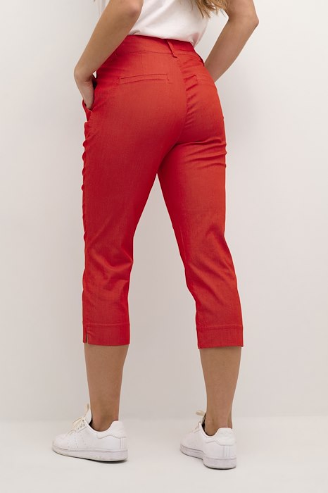 Kaffe Clothing KAlea Capri Pants Fiery Red