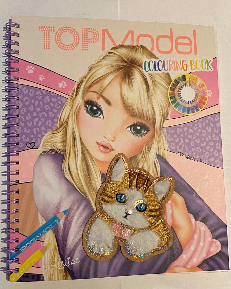top model colouring book