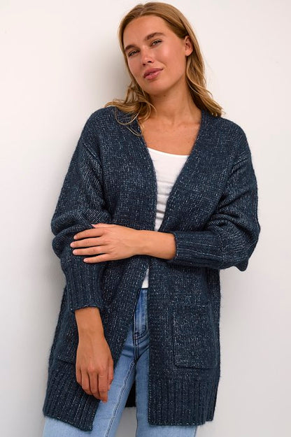 Kaffe Clothing KAalioma Knit Cardigan Midnight Marine Melange