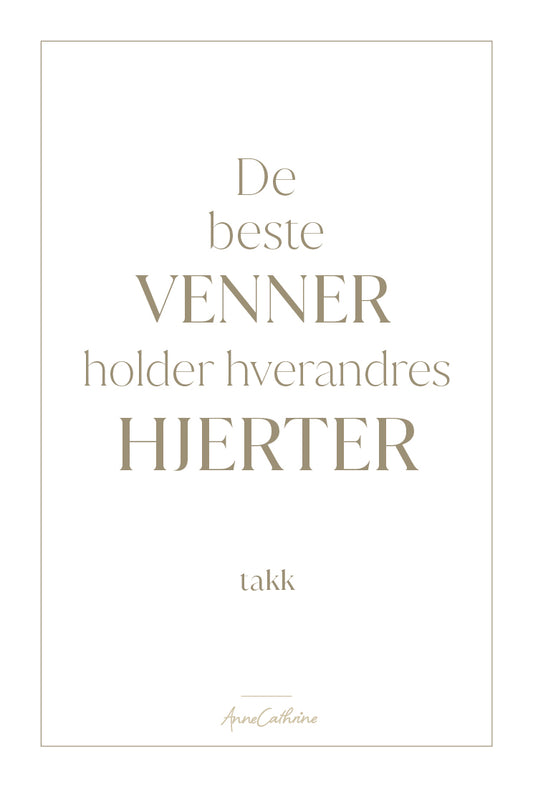 Kort med mening - Venner