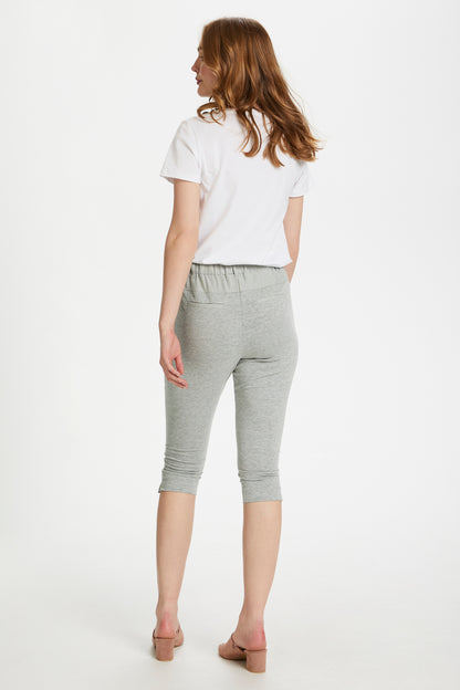 Kaffe Clothing Jillian Capri Pants Light Grey Melange