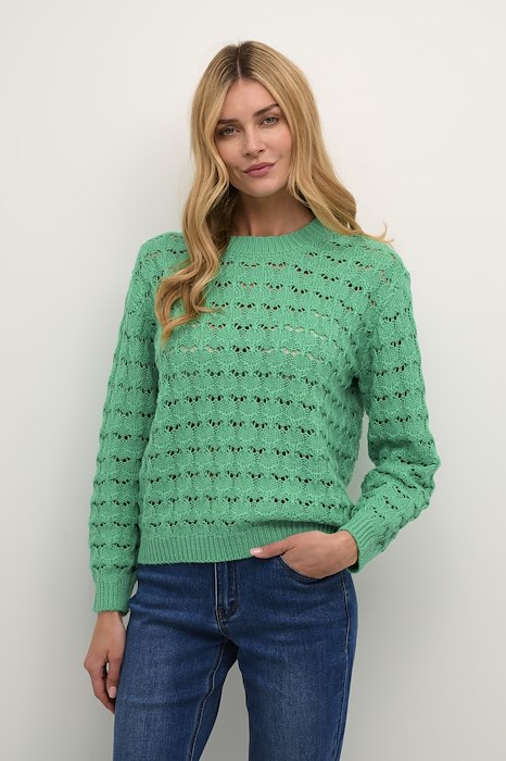 Kaffe Clothing KAelena Knit Pullover Gumdrop Green