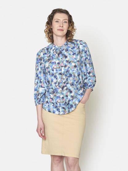 Brandtex Mønstret Bluse