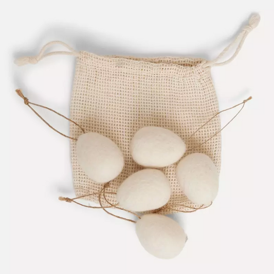 UND Påskepynt Egg Ull Offwhite 5pk