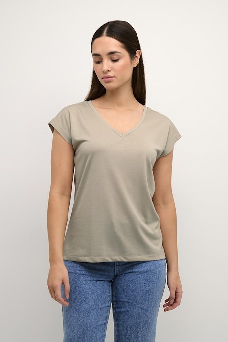 Kaffe Clothing KAlise Marie T-shirt Feather Gray
