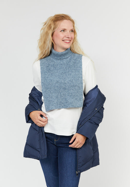 B. Coastline Bib Roll Neck Blue Melange