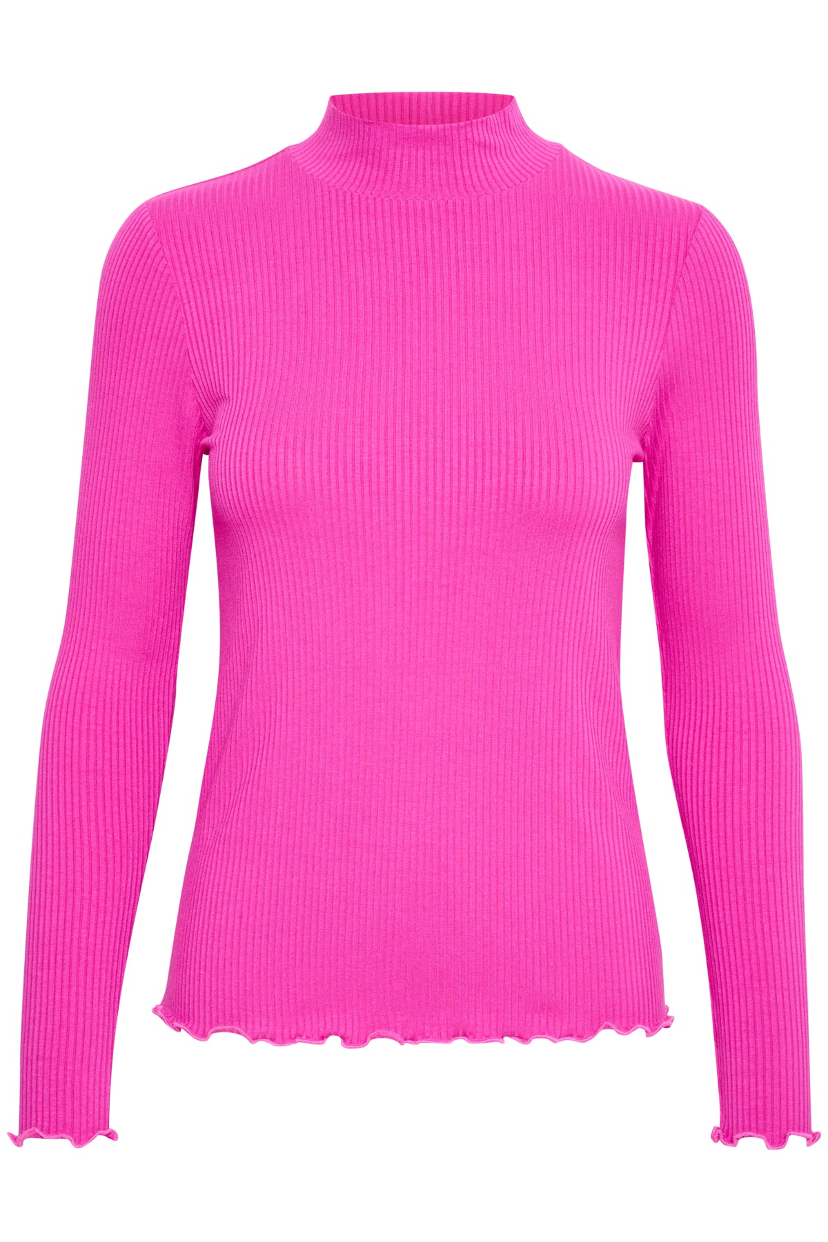 Kaffe Clothing KAdrew Turtleneck T-shirt Fuchsia Red