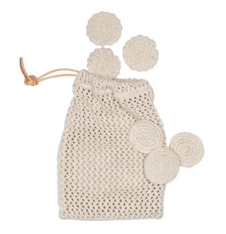 By Lohn Knitted All Round Bag m/Sminkefjernere Beige Melange