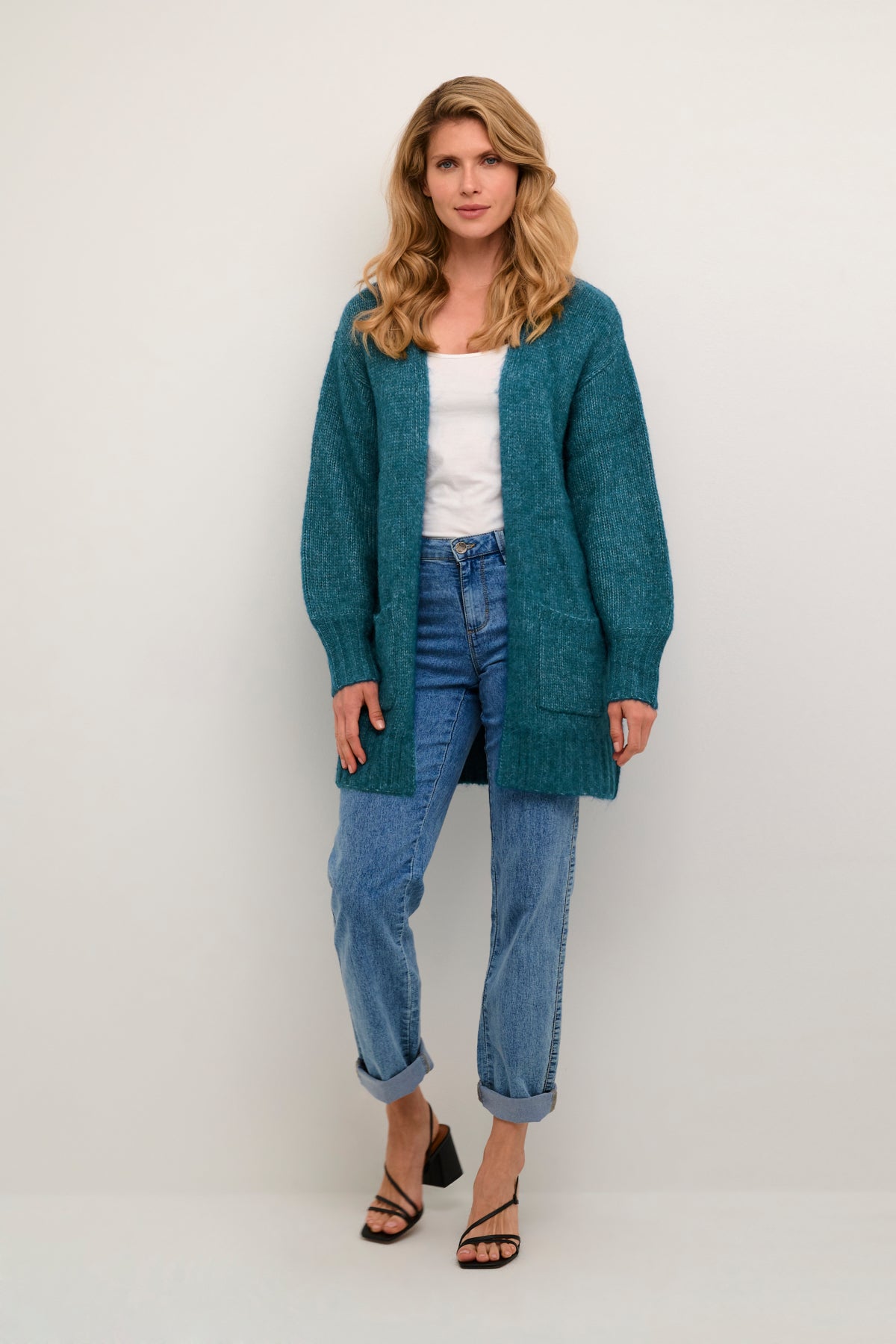 Kaffe Clothing KAalioma Knit Cardigan Legion Blue Melange