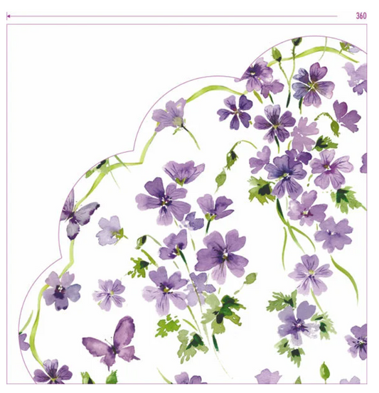 Servietter Purple Spring Rondo